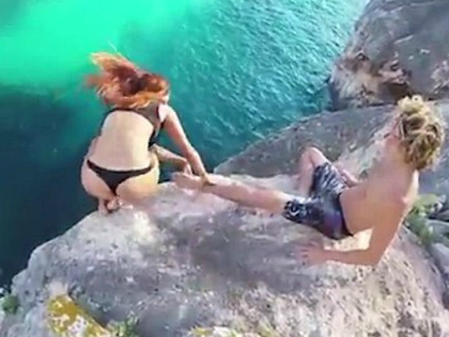 The truth is revealed: Shocking viral clip of woman falling from cliff (Video)
