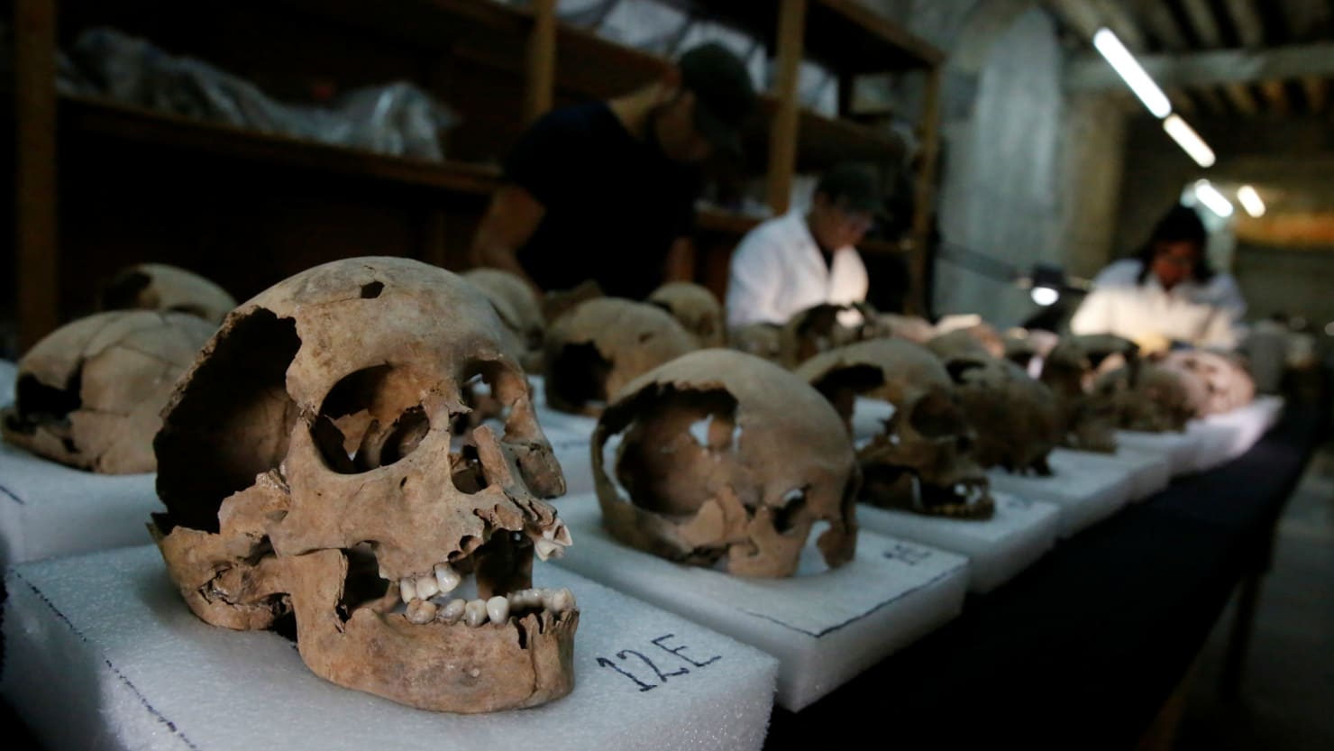 Tower Of Skulls Found By Researchers in Mexico