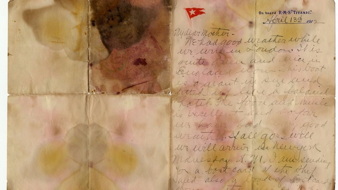 Titanic victim's letter sells for world record price at auction