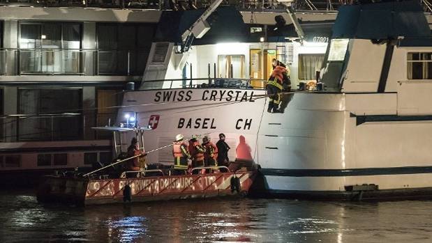 27 Injured as Tour Ship Hits Bridge in Germany