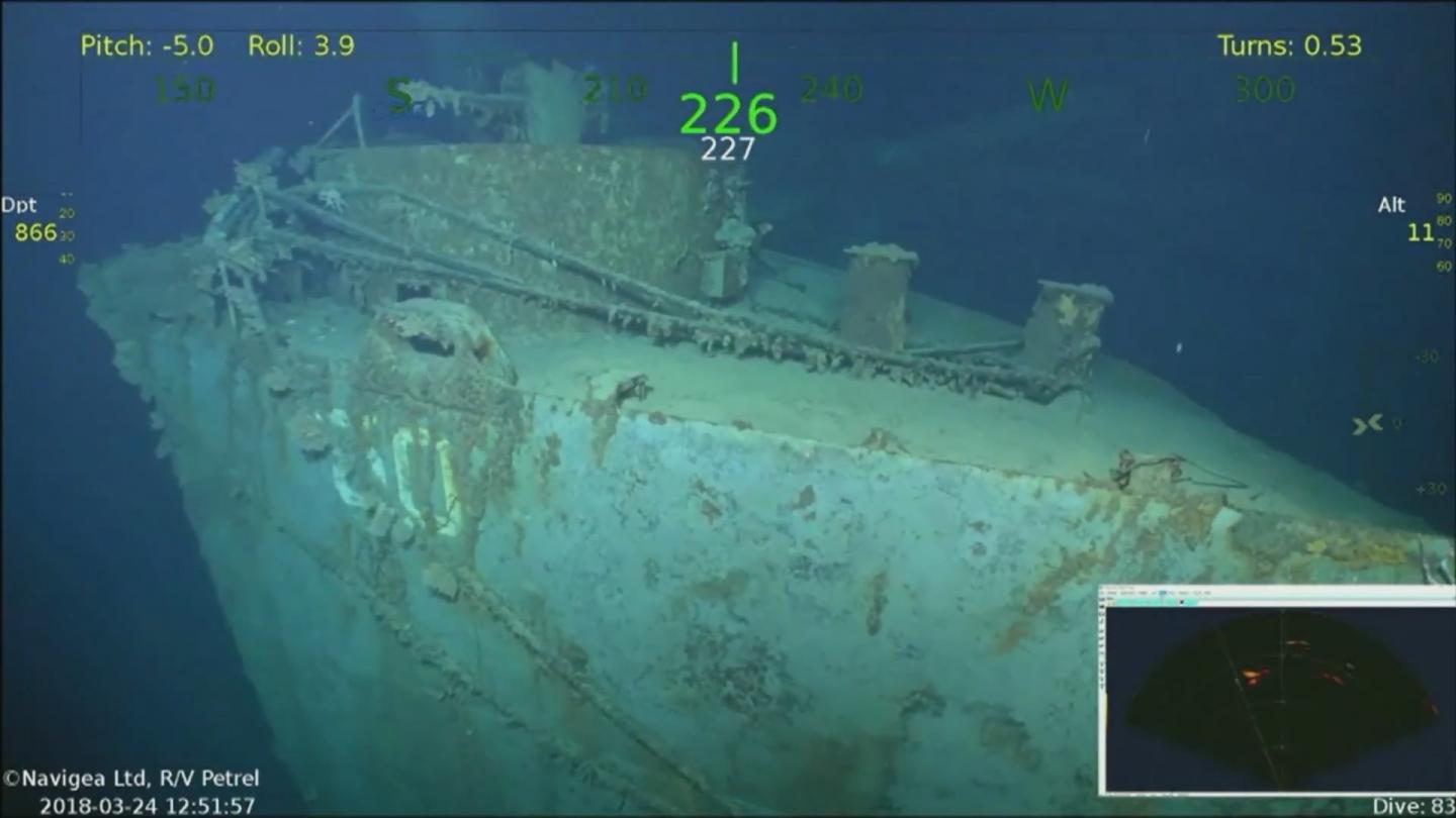 USS Helena wreck found by Microsoft co-founder's team, Report