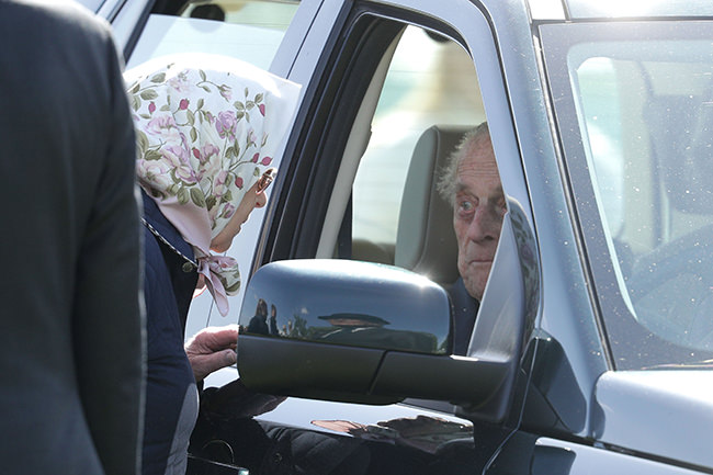 Prince Philip seen in public with the Queen for first time (Photo)