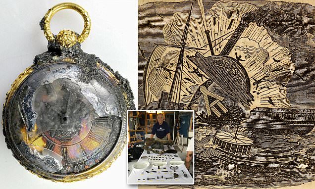 Gold watch found at 1838 shipwreck (Picture)