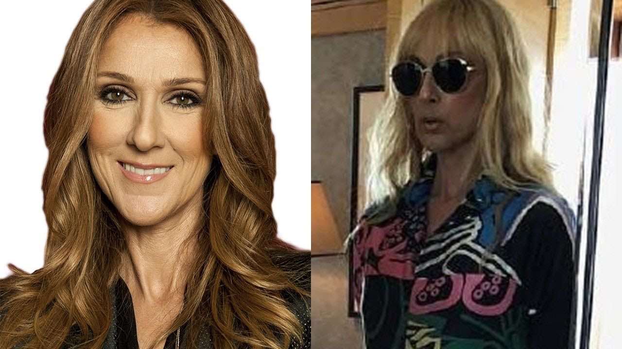 Celine Dion’s fringe migrated from her head to her dress (Photo)