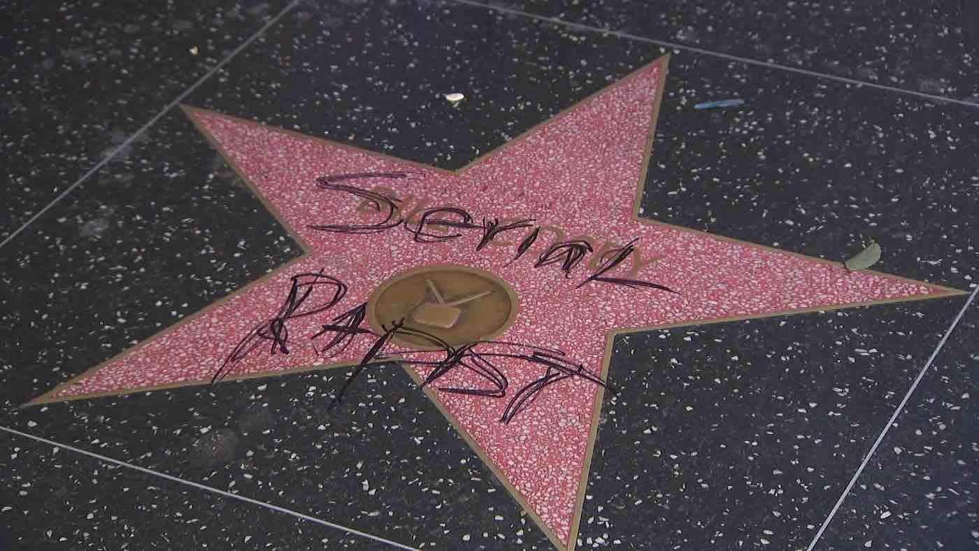 Bill Cosby’s walk of fame star vandalised, Report