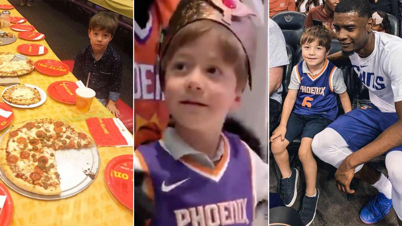 Phoenix Suns VIP treatment: Boy in viral birthday photo